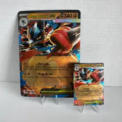 MEP 012 Mega Lucario EX Promo + Jumbo Card Pokemon TCG NM condition! - Image 1