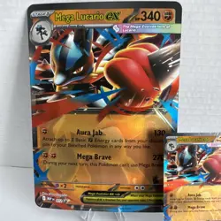 MEP 012 Mega Lucario EX Promo + Jumbo Card Pokemon TCG NM condition! - Image 2