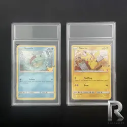 Pack of 2 Frosted Empty Trading Card Case/Slab Pokemon PSA Grading Slab - Image 1