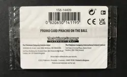 Pikachu on the Ball Futsal 001/005 Pokemon Card UK Exclusive 2020 PROMO NEW - Image 2