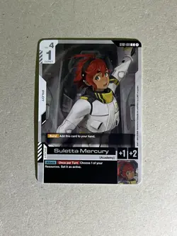 Suletta Mercury ST01-011 Gundam Card Game - Image 1
