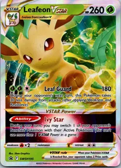 Leafeon VSTAR SWSH195 SWSH: Sword & Shield Promo Cards Promo NM - Image 1