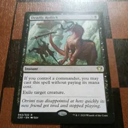 Mtg Deadly Rollick NM/M Commander 2020 Magic the Gathering Card Rare - Image 1