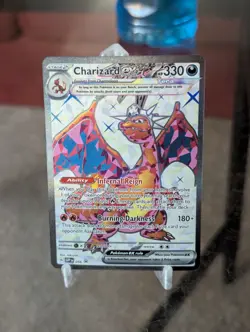 Pokemon TCG Charizard EX SVP056 Black Star Holo Promo Card NM/M Condition - Image 1