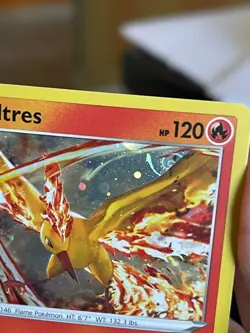 POKEMON MOLTRES 021/172 RARE HOLOFOIL COSMOS HD SWIRL BRILLIANT STARS NM CARD - Image 3