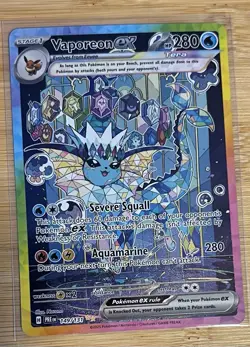 Pokemon TCG Vaporeon EX Prismatic Evolutions Special Illustration Card 149/131 - Image 1