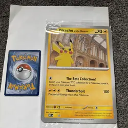 Pikachu At The Museum Promo Card Pokemon TCG x1 - Image 3