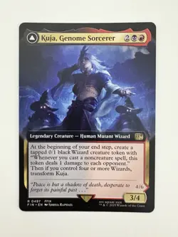 Kuja Genome Sorcerer / Trance Fate Defied Borderless MTG Magic Card NM Mint FIN - Image 1