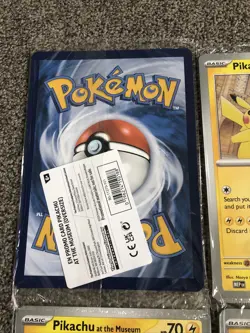 8X Pokemon Pikachu at the Museum Jumbo Promo Card - Natural History - Sealed - Image 3