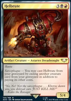 MTG Magic the Gathering Helbrute (125/344) Warhammer 40,000 NM - Image 1