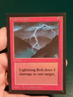 MTG Collector's Edition - Lightning Bolt - NM/NM+ - Not Tournament Legal - Image 1