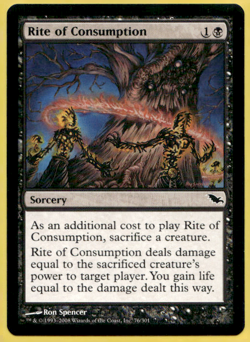 RITE OF CONSUMPTION SHADOWMOOR SHM COMMON SORCERY LP MTG 76 - Image 2