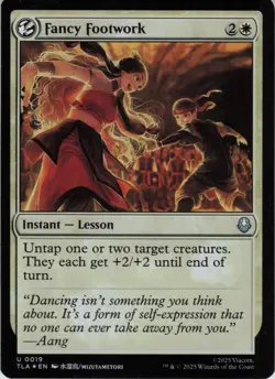 Fancy Footwork U Avatar: The Last Airbender 19 NM Foil MTG - Image 1