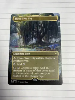 Three Tree City (Borderless) (0338) Bloomburrow Regular - Image 1