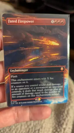 1x Fated Firepower Borderless NM - Magic MTG TLA TLE Avatar x1 - Image 1