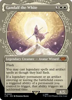 Gandalf the White *Showcase* - LTR-BF - NM - Magic The Gathering - MTG - Image 1