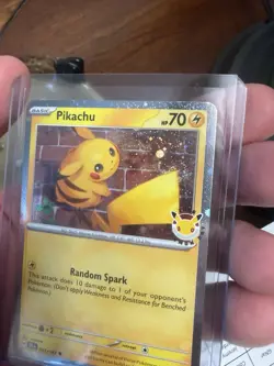 Double Holo SWIRL Pokemon Pikachu Promo Pokemon Day 2026 Card - Image 2