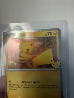 Double Holo SWIRL Pokemon Pikachu Promo Pokemon Day 2026 Card - Image 3