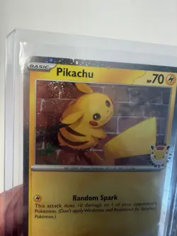 Double Holo SWIRL Pokemon Pikachu Promo Pokemon Day 2026 Card - Image 4