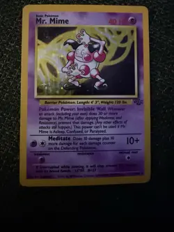 Pokemon Jungle Mr. Mime Holo Rare 6/64 - Image 1