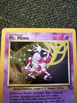 Pokemon Jungle Mr. Mime Holo Rare 6/64 - Image 2