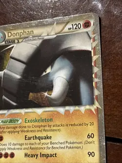 Pokemon HeartGold SoulSilver Donphan 107/123 Holo Rare LP - Image 3