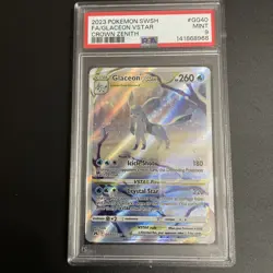 Pokemon Glaceon VSTAR GG40/GG70 PSA 9 Crown Zenith Galarian Gallery - Image 1