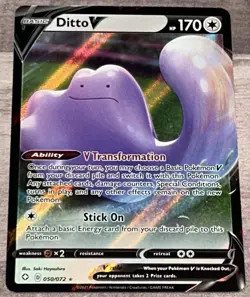 Ditto V 50/72 Ultra Rare Shining Fates Pokemon TCG NM/M - Image 1