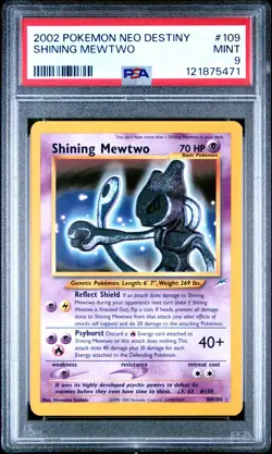 Shining Mewtwo - Holo PSA 9 - Neo Destiny - 2002 - #109/105 - Pokemon - Vintage - Image 1