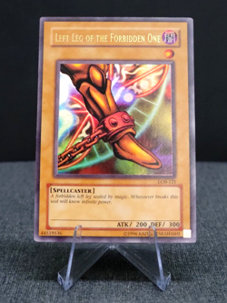 Yugioh Left Leg of the Forbidden One LOB-121 Ultra Rare LP - Image 1