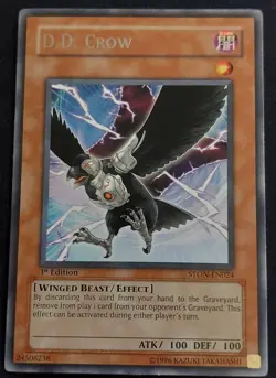 Yugioh tcg D.D. Crow STON-EN024 Rare 1st Edition mp - Image 1