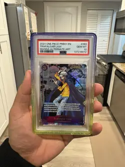 Namco Trafalgar Law Alt Art Foil PRB01-OP05 Awakening One Piece PSA 10 - Image 1