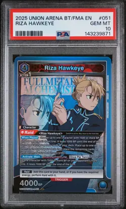 Riza Hawkeye #051 2025 Union Arena FMA Fullmetal Alchemist PSA 10 - Image 1