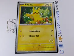 2023 Pikachu MY FIRST BATTLE STAMP PROMO card Pokemon TCG NM/LP - Image 4