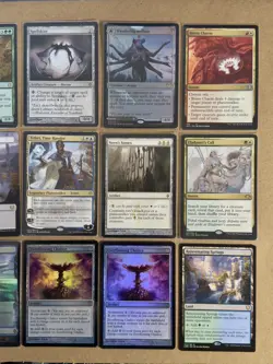 18 card lot Magic The Gathering, Contains: foils, rares, and mythics - Image 1