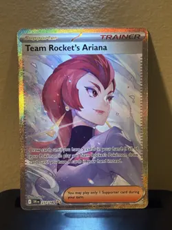 Pokemon Team Rocket's Ariana 237/182 Holo Sv10 Destined Rivals Trainer Card SIR - Image 1
