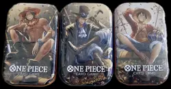 ONE PIECE CARD GAME - TIN PACK SET VOL. 2 (TS-02, OP13) x 3 SAFE SHIP NOW - Image 1