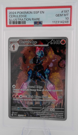 CERULEDGE 197 Pokemon Card 2024 Surging Sparks IR PSA 10 - Image 1