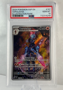 CERULEDGE 197 Pokemon Card 2024 Surging Sparks IR PSA 10 - Image 2