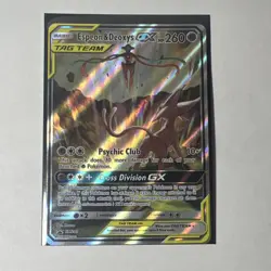 Pokemon Espeon & Deoxys GX TAG TEAM Full Art Promo SM240 Holo 260 HP Card - Image 1