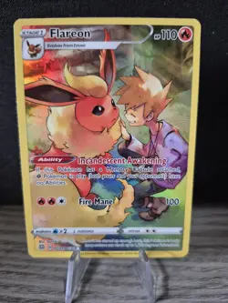 Pokemon TCG Flareon Full Art Holo Trainer Gallery Card TG01/TG30 Brilliant Stars - Image 1