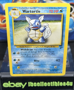 VINTAGE Wartortle 63/130 - Base Set 2 Unlimited - Pokemon Card Wotc 2000 NM F/S - Image 1