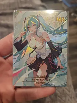 Goddess Story Waifu Anime MR-003 Holo Foil Hatsune Miku Thick Trading Card - Image 1
