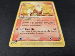 Arcanine EX Sandstorm 15/100 Rare Regular Unlimited Pokemon Card - Image 3