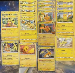 Pokemon Tcg Pikachu Card Lot (31) SM, SWSH, SV + Raichu - Many Sets - Image 4