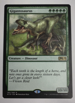 Magic the Gathering Gigantosaurus Core Set 2019 - Image 1