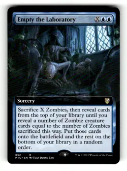 Empty the Laboratory (Extended Art) Commander: Innistrad: Midnight Hunt 52 NM 2 - Image 1