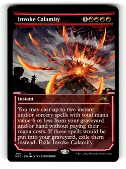 Invoke Calamity (Showcase) Kamigawa: Neon Dynasty 384 Near Mint - Image 1