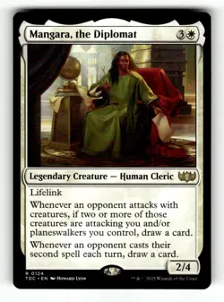 Mangara, the Diplomat Commander: Tarkir: Dragonstorm 124 Near Mint - Image 1