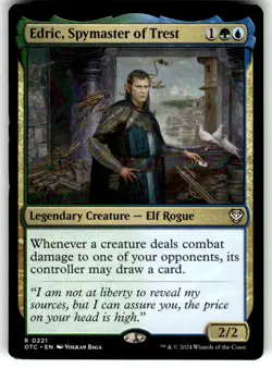 MTG - Edric, Spymaster of Trest 221 - Commander: Outlaws of Thunder Junction NM - Image 1